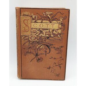 RARE Hardcover Sir Walter Scott Poetical Works Complete Edition. 1884 TY Crowell